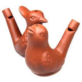 Terravento Clay Pipe Water Bird Pack of 12 Brown