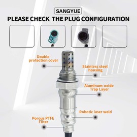 Sangyue 2PCS Oxygen O2 Sensor 1 & 2 for 2000 2001 2002 2003 2004 Ford Focus Escape 2.0L; 2001-2004 Mazda Tribute 2.0L Upstream + Downstream