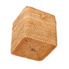 IGNPION Rattan Tissue Box, Decorative Cosmetic Tissue Box, Handwoven Tissue