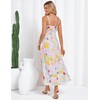 Women's Summer Boho Beach Maxi Dress Spaghetti Strap Floral Sundress