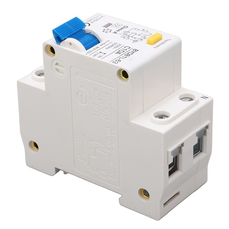 Circuit Breaker 1P+N Leakage Protection Switch 10A 230V AC DIN