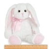 Bearington Loppy Longears White and Pink Plush Stuffed Animal Bunny