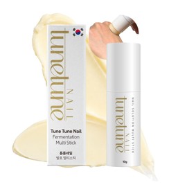 TuneTune Nail Fermentation Multi Stick | Herbal Fermented Nail Balm | Deep Nourishment & Hydration | Vegan Certified Natural Nail Care | For Dry or Rough Nails | Compact & Travel-Friendly | 10g