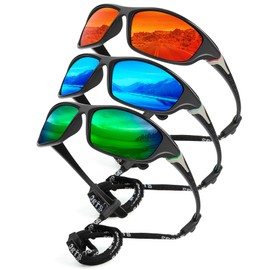 ANYLUV Mens-Sunglasses Polarized Sports Sunglasses-for-men: Outdoor Sports Cycling Glasses UV Protection for Driving Baseball