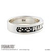 White Clover PNT-R001SV Snoopy Peanuts Ring, 925 Silver, Oxidized, No.