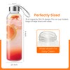 Epica glass bottles with lids – 18oz glass water bottles,