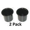 Plastic Small 2 7/8 inch Black Drop in Beverage Drink