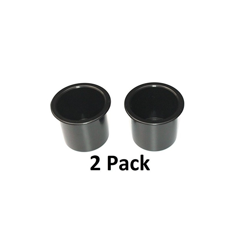 Plastic Small 2 7/8 inch Black Drop in Beverage Drink