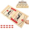 2 in 1 Chess Board or Fast Sling Puck Game,Wooden