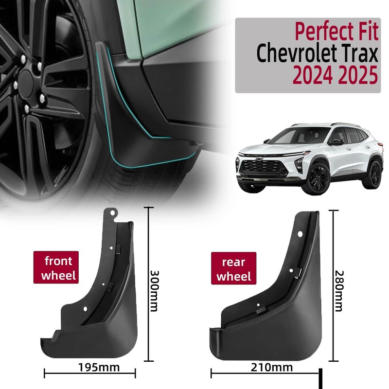 Mud Flaps Kit Compatible with Chevy Trax 2025 2024 Accessories