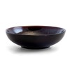 Elama Midnight Beach 16 Piece Dinnerware Set in Metallic Black