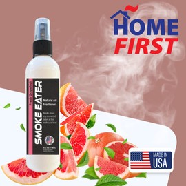 Smoke Eater All Purpose Odor Eliminator - Breaks Down Foul Scents at the Molecular Level - Smoke, Food, Pet and Stale Odor - Ideal For The Home, Apartment Cars, Boats - 4 oz Travel Bottle (Fresh Grapefruit)