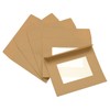 PATIKIL Full Face Window Envelopes 10 Pack 4'' Clear Double