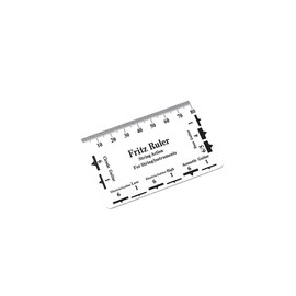 Alnicov Guitar String Action Gauge Ruler String Pitch Ruler Card Luthier Tool for String Instruments