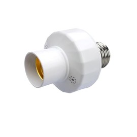Motion Sensor Light Socket Adapter, E26/E27 Screw-in Light Sensor Sockets for Automatic Control On/Off, Auto Dusk-to-Dawn Smart Lamp Holder for Porch Storage Room Garage