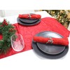 Christmas Concepts® Set of 4 Silver Napkin Rings – Luxury
