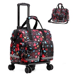 Nurse Rolling Medical Duffle Bag Work Nursing School College Student Must Have Clinical Home Health Nurse Cna Nr Gifts Carry On Bag with Wheels Doctor Emt Ems Healthcare Equipment Homecare Physician