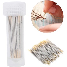 Agujas de Coser a Mano de Ojo Grande Pssopp 100 Piezas con Caja