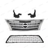 ROKY 11PC For Sentra 2013-2015 Front Chrome Grille Mesh Fog