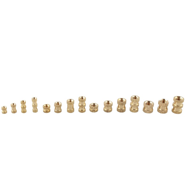 HALJIA 330PCS M2 - M5 Knurled Brass Thread Insert Nut,