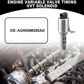Partuto Motor-Variable-Ventilsteuerung VVT-Solenoid Nr. AG9G6M280AD - Motor-Nockenwellen-Ölsteuerventil - für Jaguar XF 2013-2015 Metall Silberton - 1 Stück