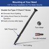 MOSECYOU Extended Lip Strike Plate 2-1/2" x 2-1/4", Heavy Duty