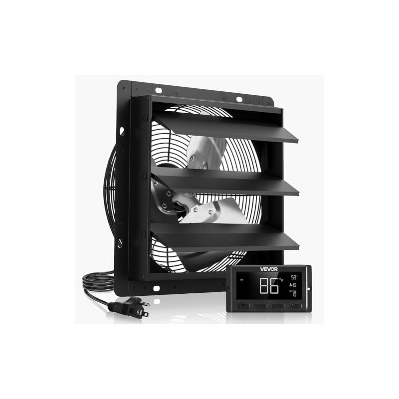 VEVOR 10 inch Exhaust Fan, Wall Mounted Attic Fan with