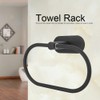 Bathroom 304 Stainless Steel Wall Mounted Towel Rack Storage Holder