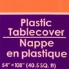 3-PACK DISPOSABLE PLASTIC TABLE COVERS / TABLECLOTHS (ORANGE)