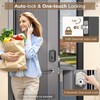 52HZ Fingerprint Door Lock, Keyless Entry Door Lock with Code,