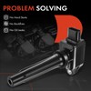 A-Premium Paquete de bobinas de encendido de motor compatible con