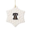 CafePress Liberty Bell Snowflake Ornament, 3.5"x3.5"