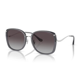 Coach HC7157D Sunglasses, Transparent Grey/Grey Gradient, 58 mm