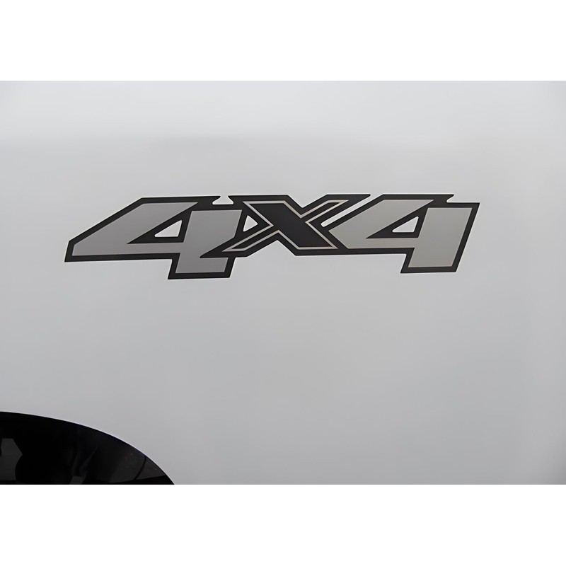 2Pc 4x4 Decals Stickers Emblem Replacement for Silverado Truck Bed