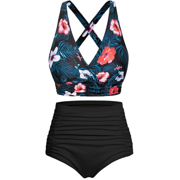 Svanco Women's Bikini Sets Triangle Bikini Push Up Criss Cross