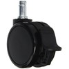 AKRacing PU (Polyurethane) Dual Wheel Casters with Stopper, Black, Set