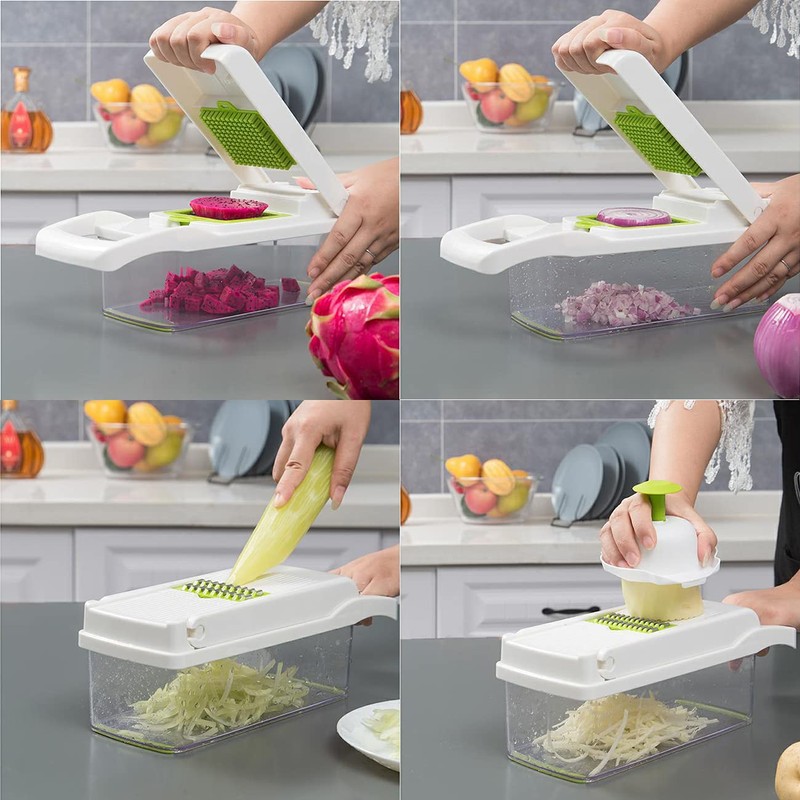 Vegetable Cutter, Radish Slicer, 8-in-1, Multifunctional, Vegetable Slicer, Cabbage, Julienne