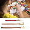 Crochet Hook, 3-Piece Embroidery Crochet Hooks with 9 Needles, Wooden