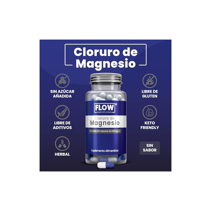 FLOW Cloruro de Magnesio 500 mg - 3 Pack (180