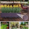 Dawot Plastic Raised Garden Bed, Set of 2 Planter Grow