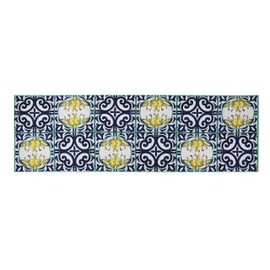 Excelsa Table Runners, Cotton, Yellow and Blue, 45 x 140 cm