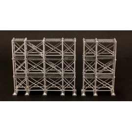 PM Office A PP117 Scaffolding Plastic Model, Total Height Approx. 2.9 inches (75 mm), 1/64-1/100 Scale