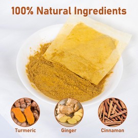 Turmeric Ginger Cinnamon Tea Bags, Pure Natural Ginger Turmeric Herbal Blend Tea with Cinnamon for Promoting Digestion, Boosts Immunity, Caffeine-Free, No Additives (1 Pack/60 Bags)