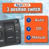 SEAFLO 3-Way Bilge Pump Switch Panel (Automatic-Off-Manual) 12v 24v w/Built-In