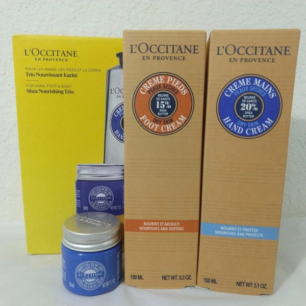 L’Occitane Hand, Foot Body Shea Nourishing Trio NIB