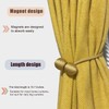 4 Pack Magnetic Curtain Tiebacks，Curtain Tiebacks Buckles Holdbacks Holders Hooks