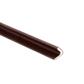 Tira adhesiva en forma de V, tira de sello de puerta de espuma para pelar el clima, marco de puerta de espuma, aislamiento lateral, relleno de ranura inferior, insonorizado, V (café oscuro, 1/2 x 1/2