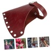 Sosoport 2pcs Cattlehide Hatchet Cover Protective Case for Camping Axe