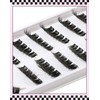 Cat Eye Cluster Lashes,10-15mm DIY Eyelash Extensions,Natural Cluster Eyelashes for