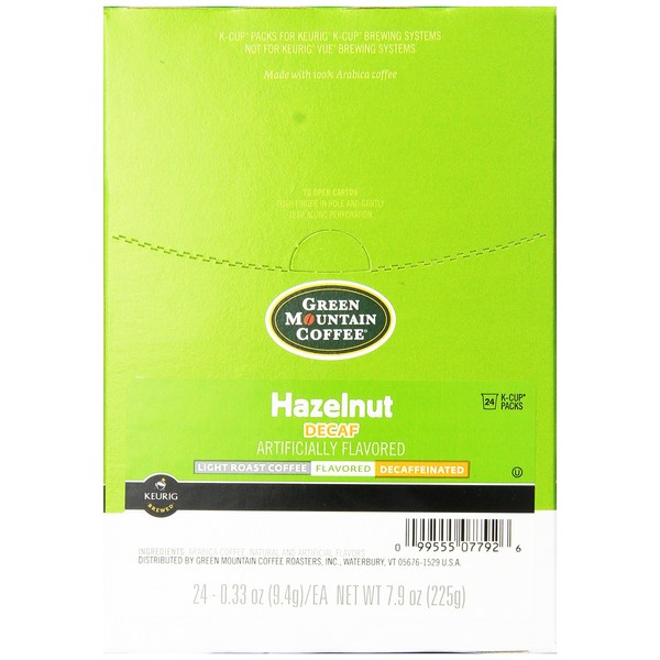 HAZELNUT DECAF K CUP COFFEE 96 COUNT